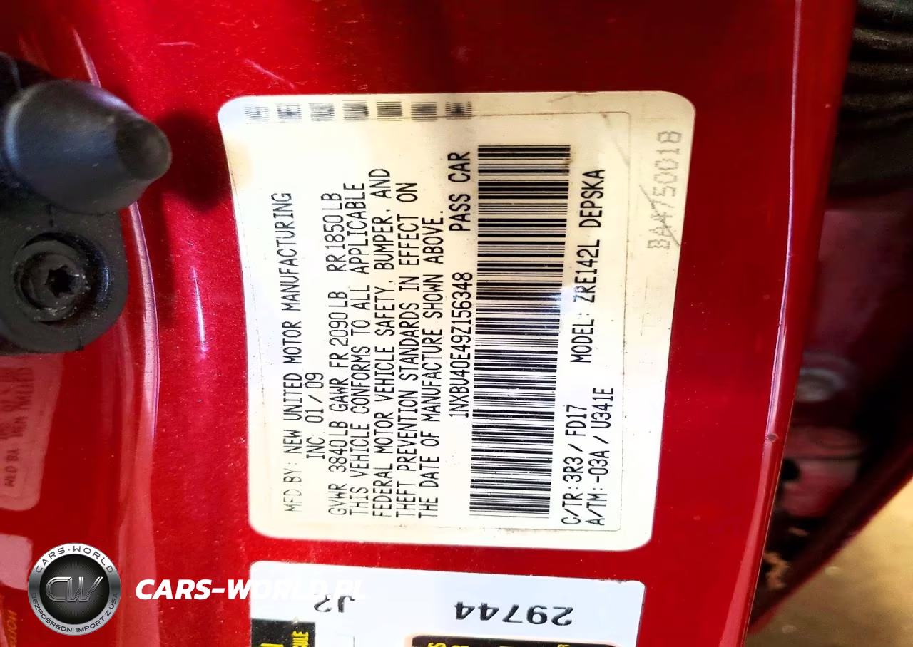 2009 Toyota Corolla S VIN:1NXBU40E49Z156348 - 12