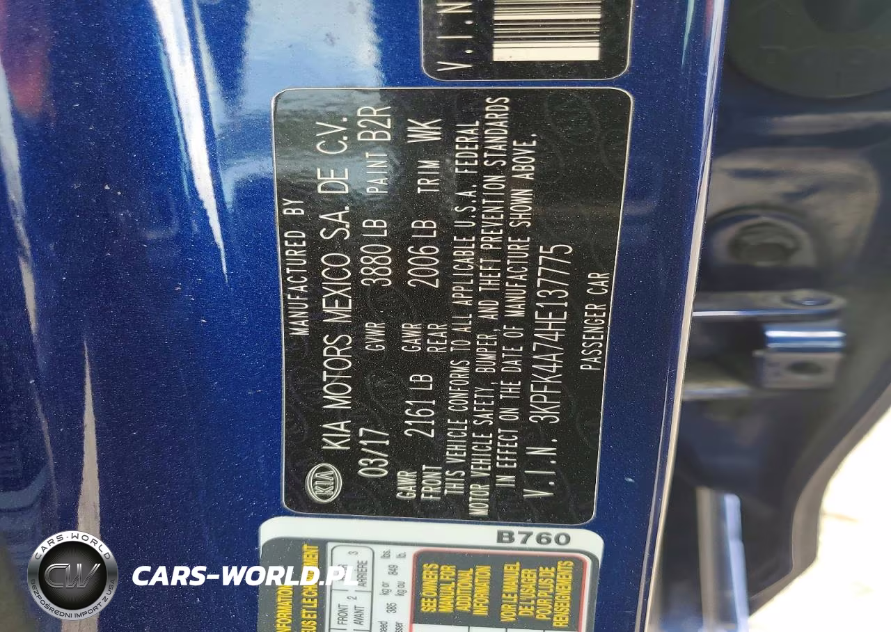2017 Kia Forte Lx VIN:3KPFK4A74HE137775 - 12
