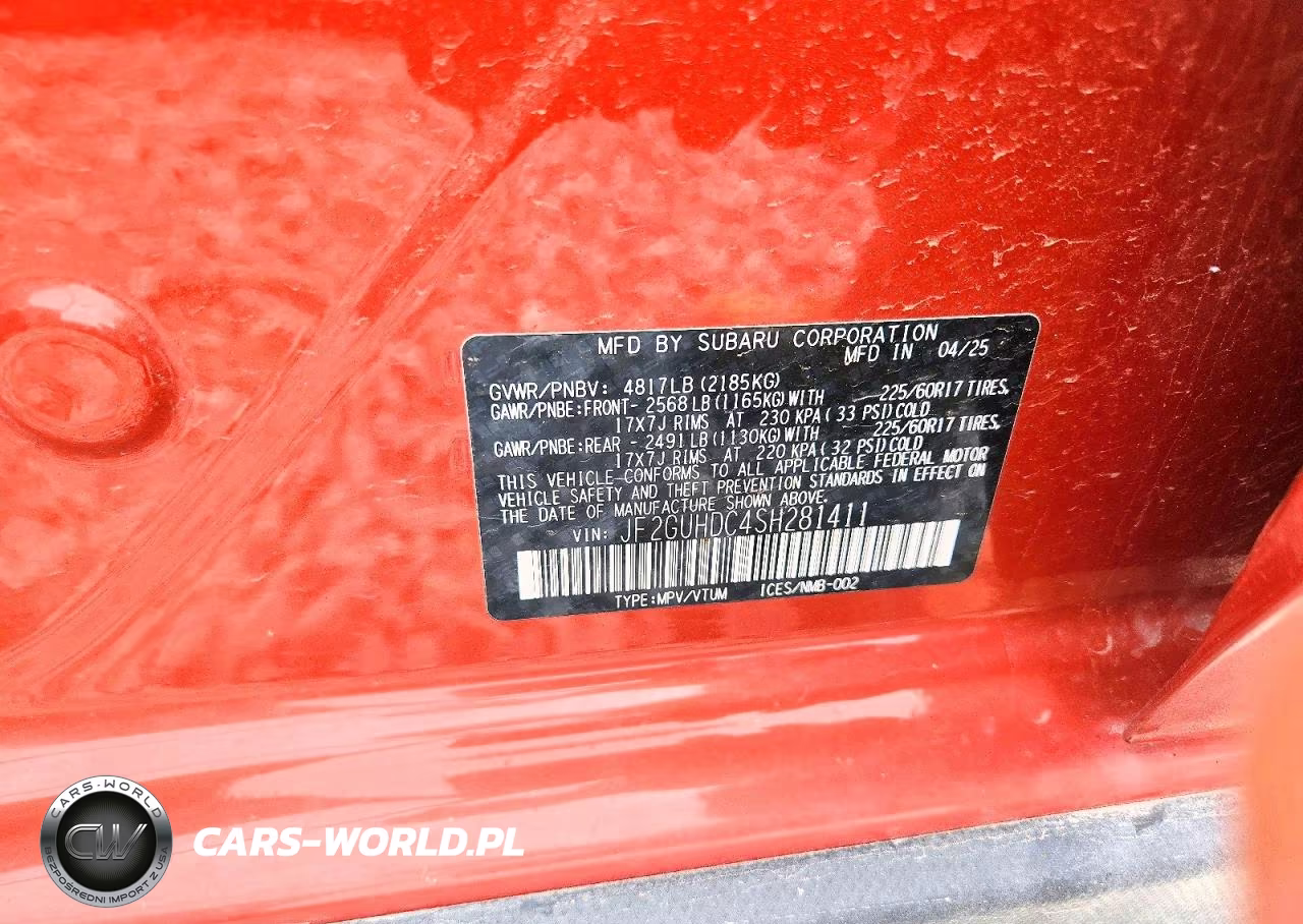 2025 Subaru Crosstrek Premium VIN:JF2GUHDC4SH281411 - 12