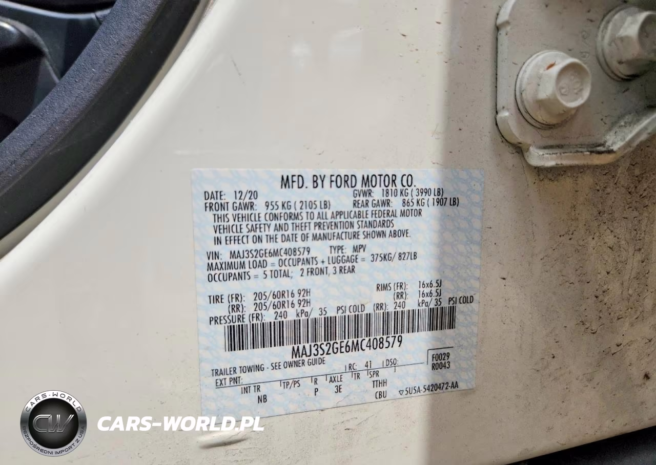 2021 Ford Ecosport Se VIN:MAJ3S2GE6MC408579 - 12