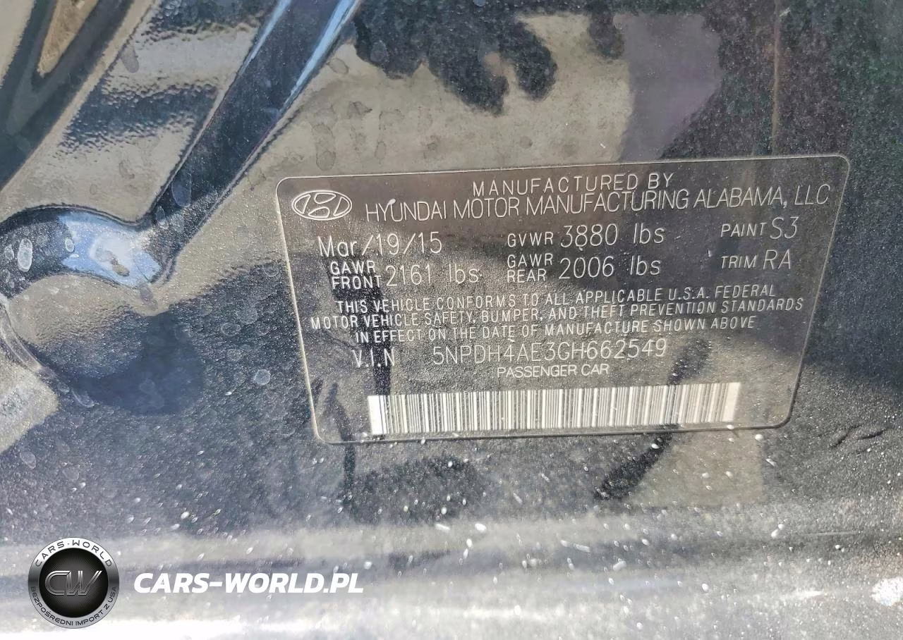 2016 Hyundai Elantra Se VIN:5NPDH4AE3GH662549 - 13