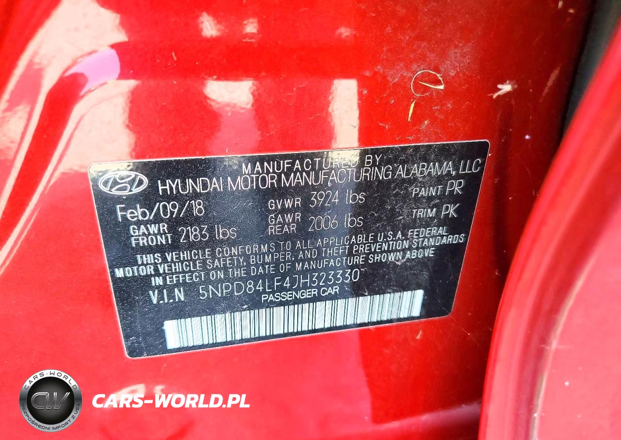 2018 Hyundai Elantra Sel VIN:5NPD84LF4JH323330 - 12