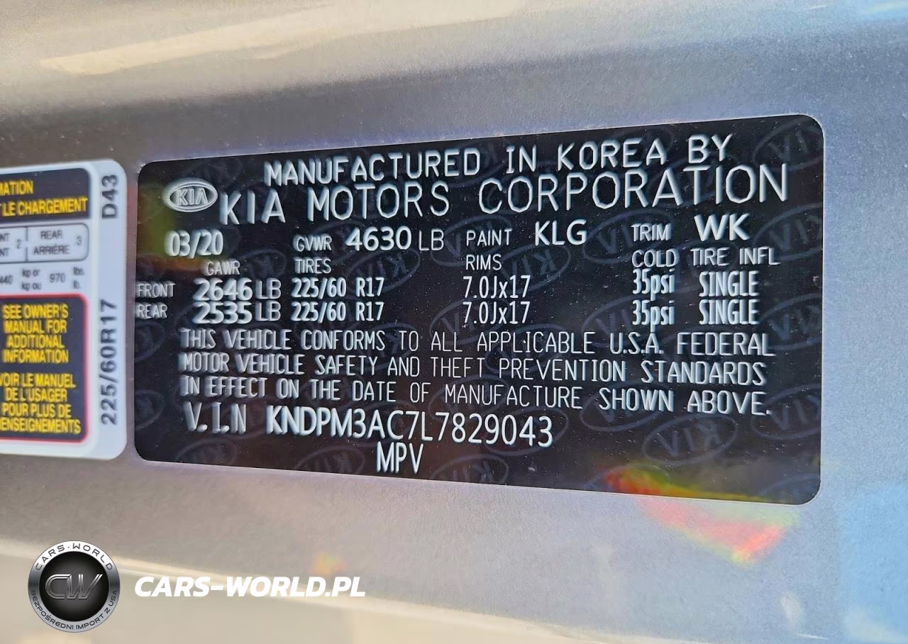 2020 Kia Sportage Lx VIN:KNDPM3AC7L7829043 - 13
