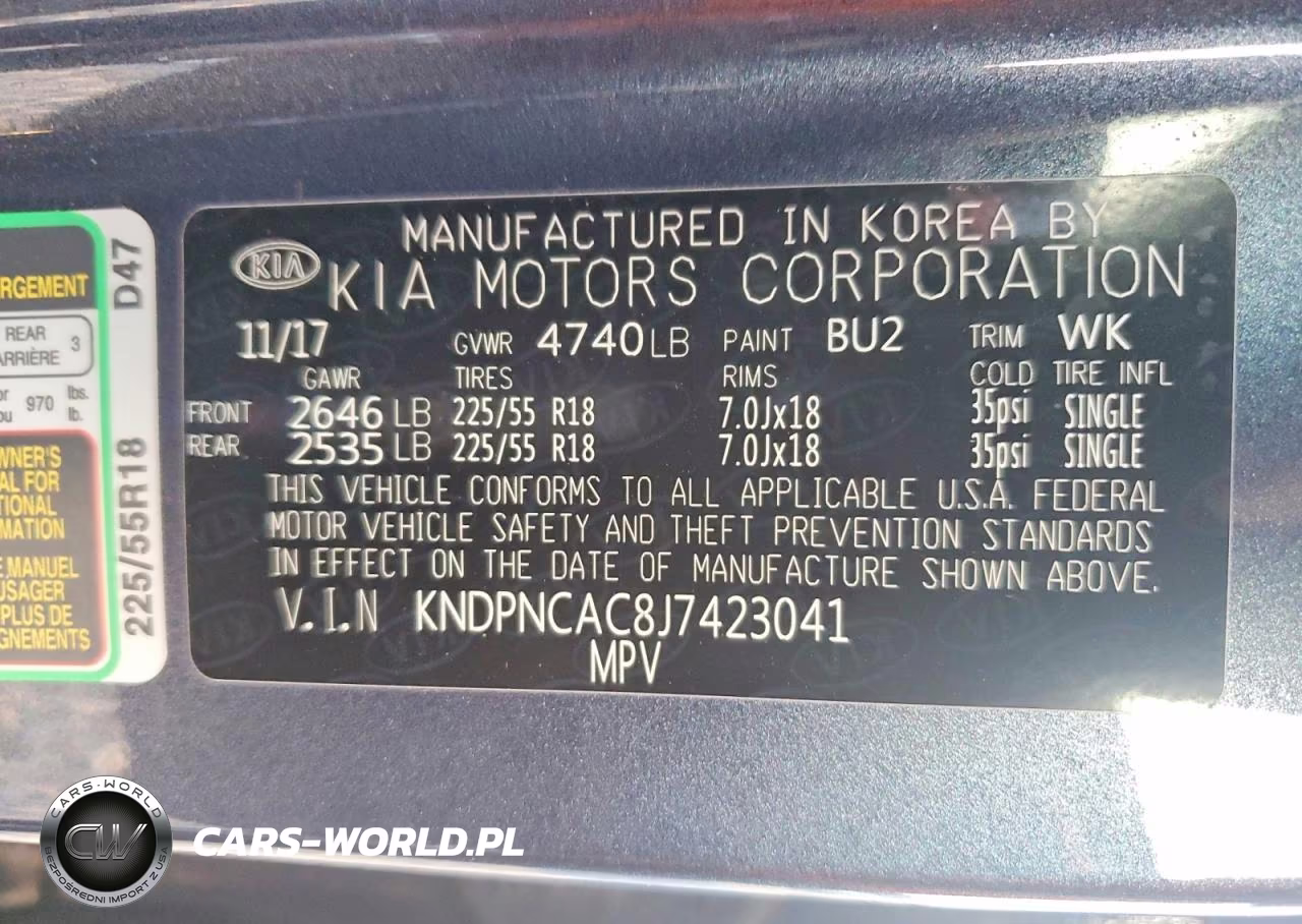 2018 Kia Sportage Ex VIN:KNDPNCAC8J7423041 - 12