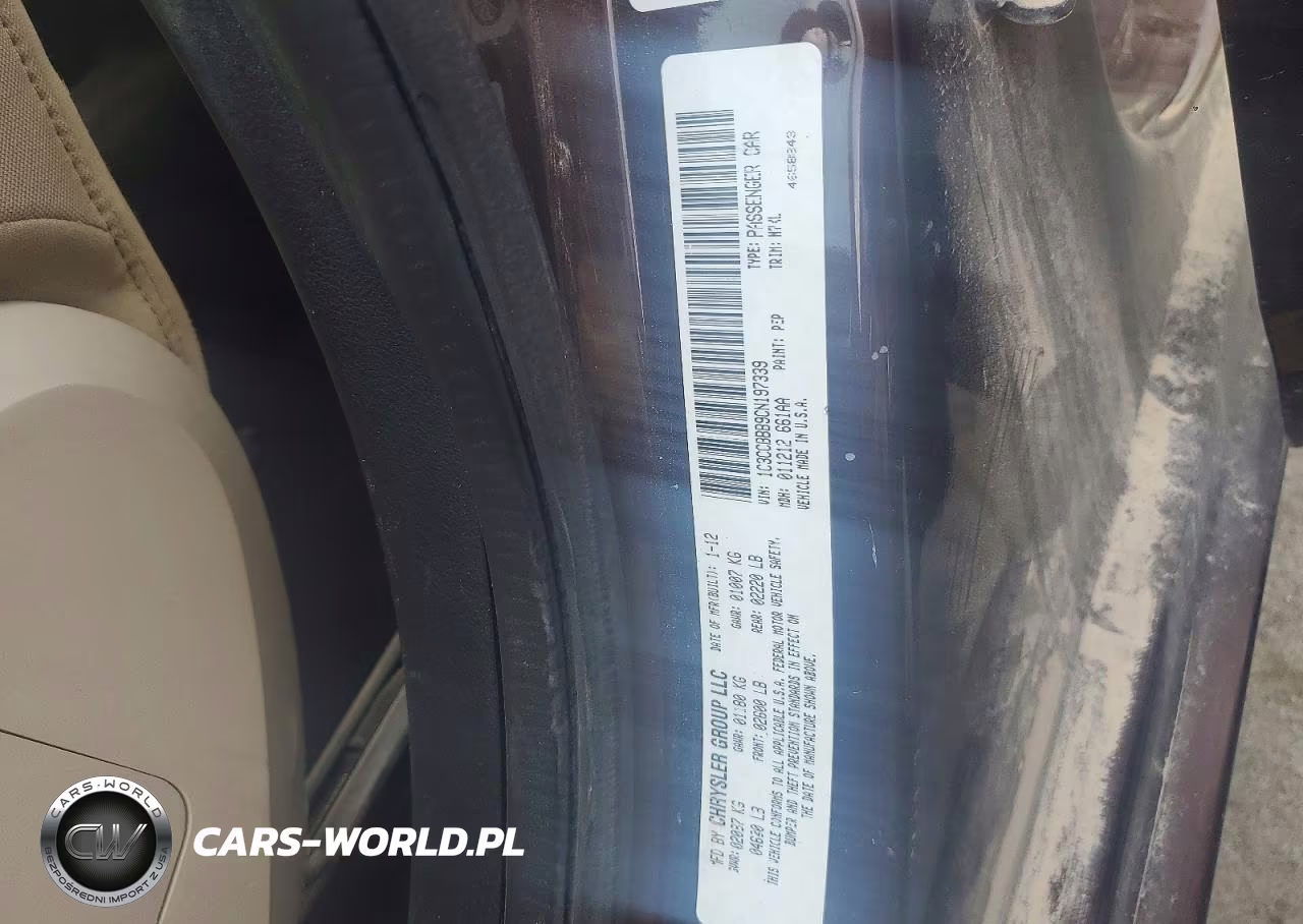 2012 Chrysler 200 Touring VIN:1C3CCBBB9CN197339 - 12