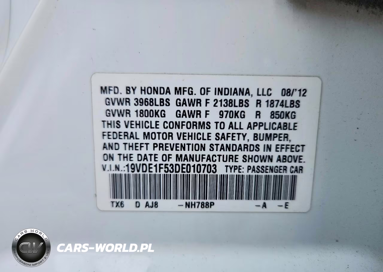2013 Acura Ilx 20 Premium VIN:19VDE1F53DE010703 - 12