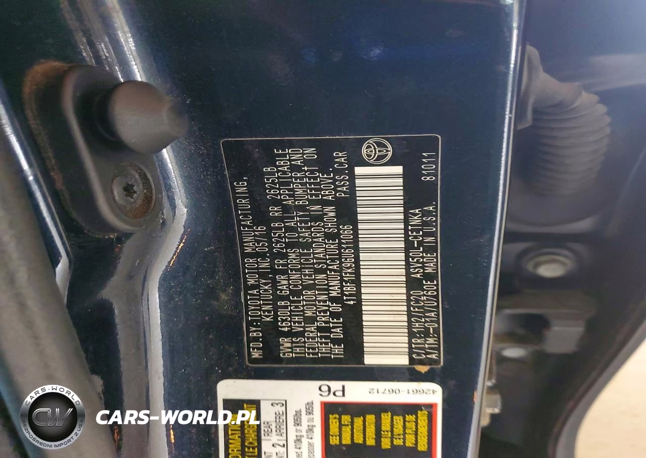 2016 Toyota Camry Le VIN:4T1BF1FK9GU611066 - 12