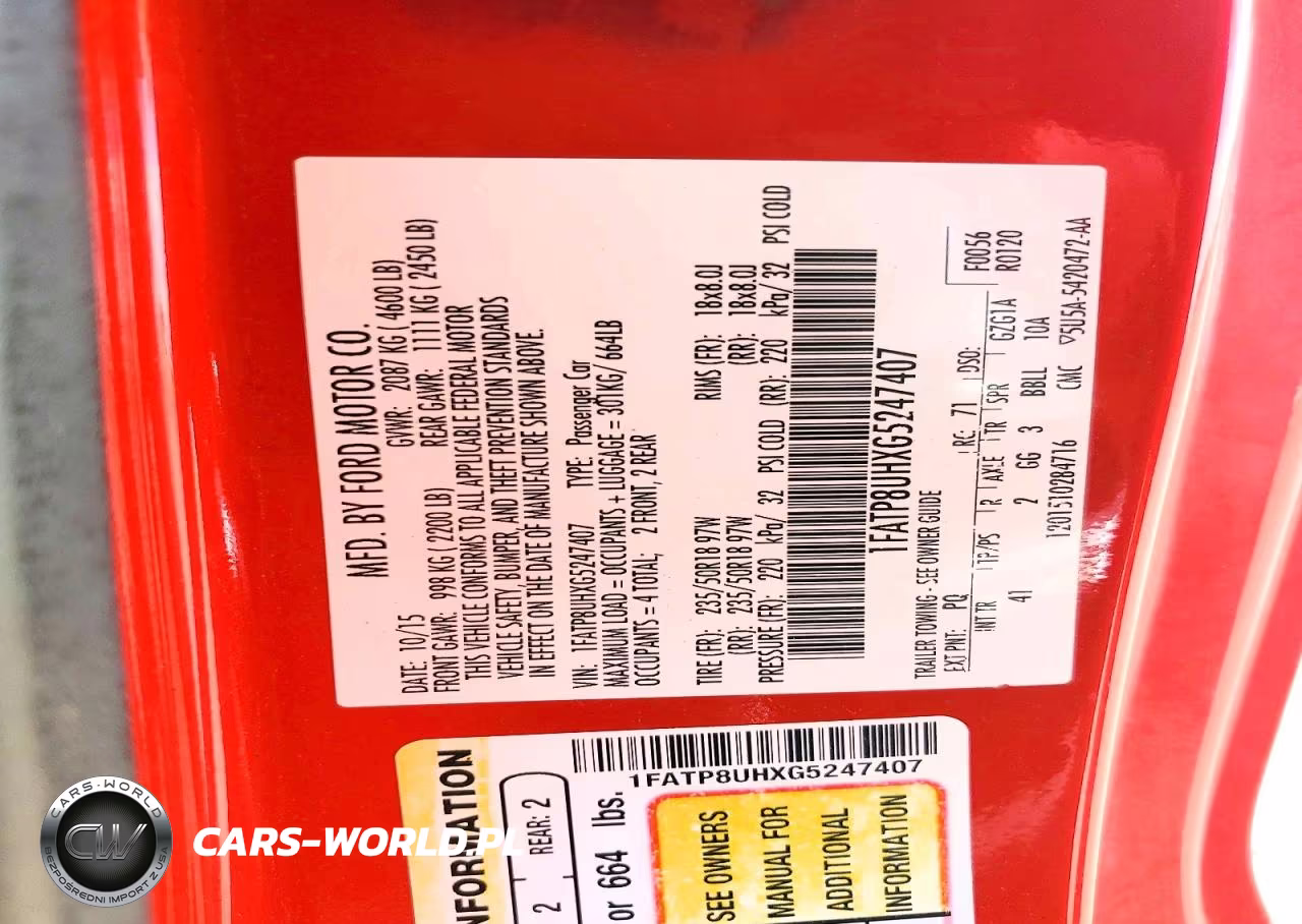 2016 Ford Mustang VIN:1FATP8UHXG5247407 - 12
