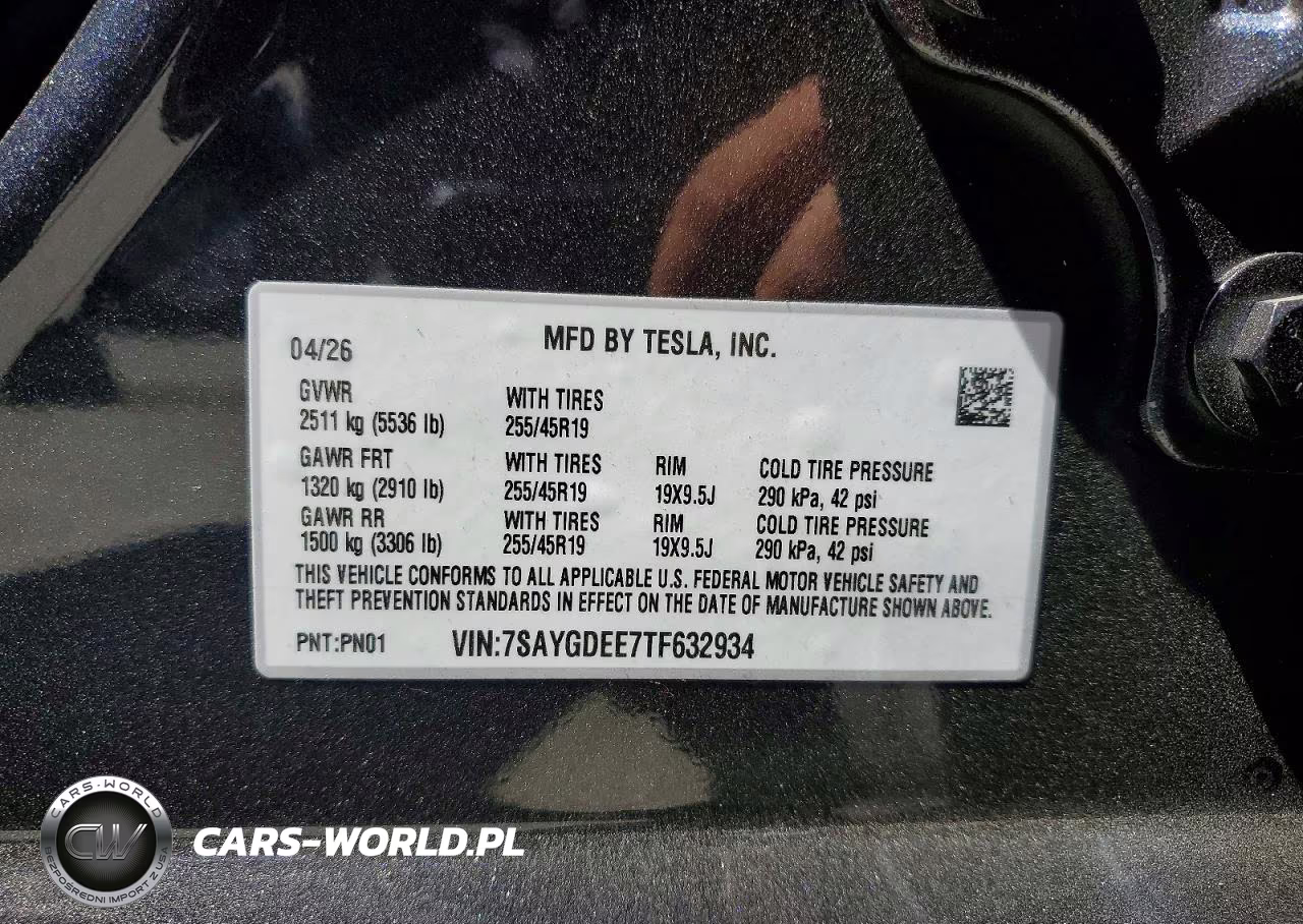 2026 Tesla Model Y VIN:7SAYGDEE7TF632934 - 13