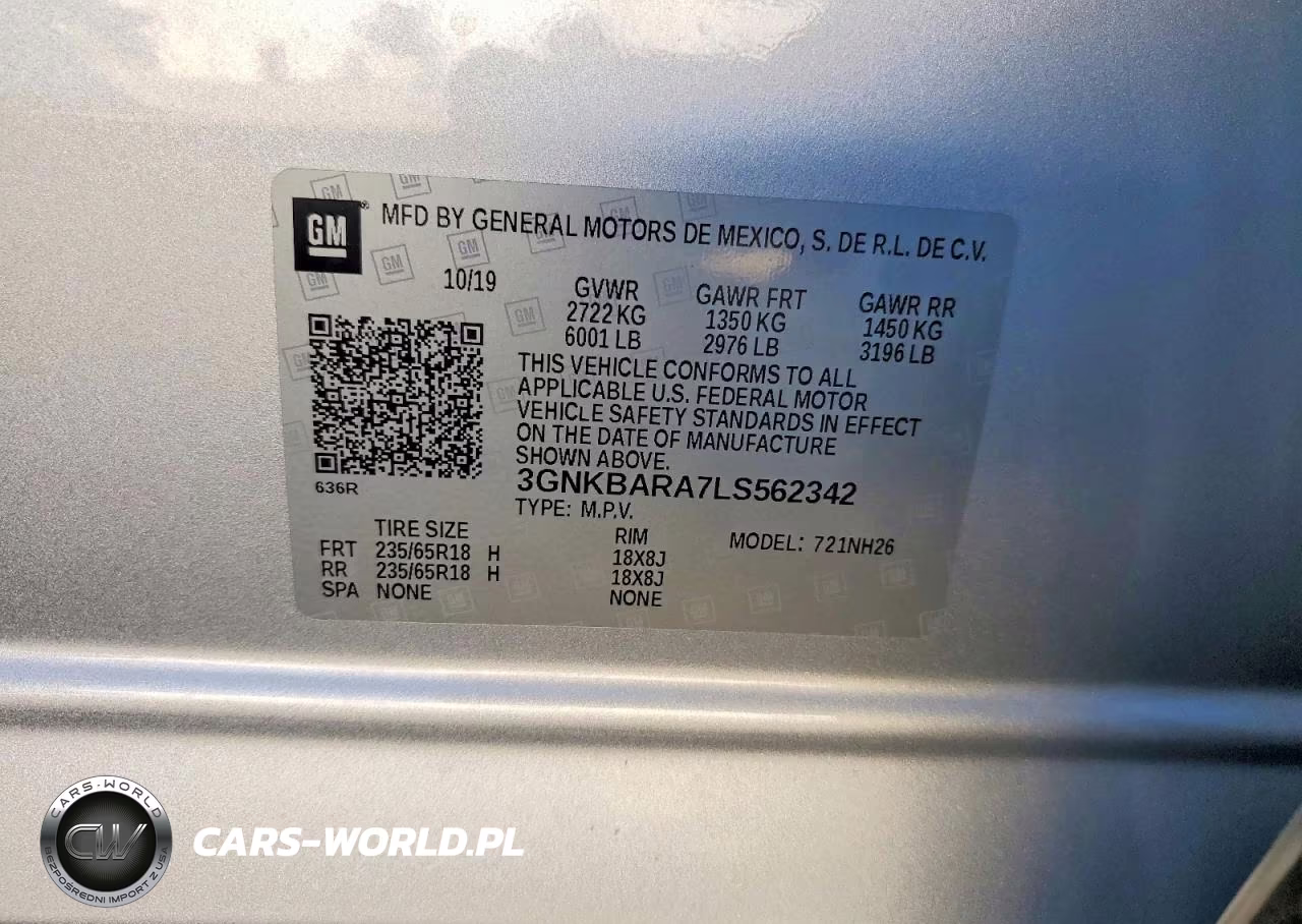 2020 Chevrolet Blazer L VIN:3GNKBARA7LS562342 - 13
