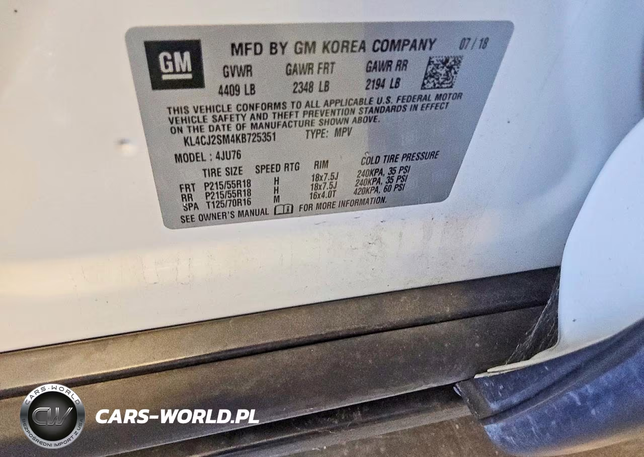 2019 Buick Encore Sport Touring VIN:KL4CJ2SM4KB725351 - 13