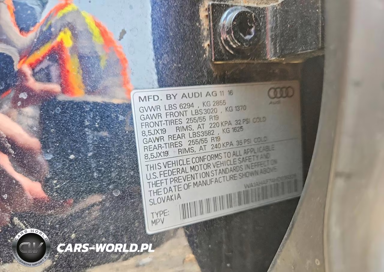 2017 Audi Q7 Premium VIN:WA1AHAF74HD038336 - 13