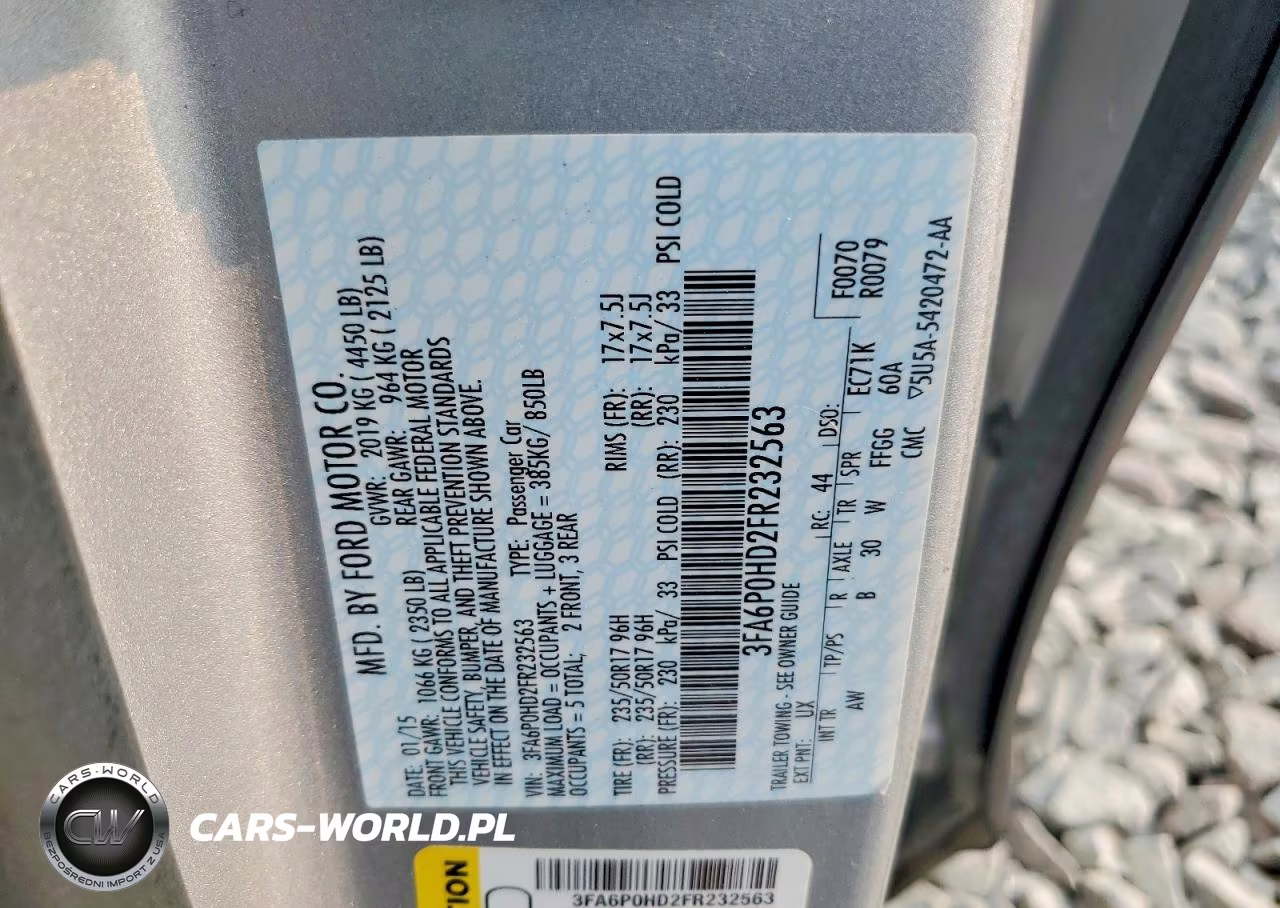 2015 Ford Fusion Se VIN:3FA6P0HD2FR232563 - 12