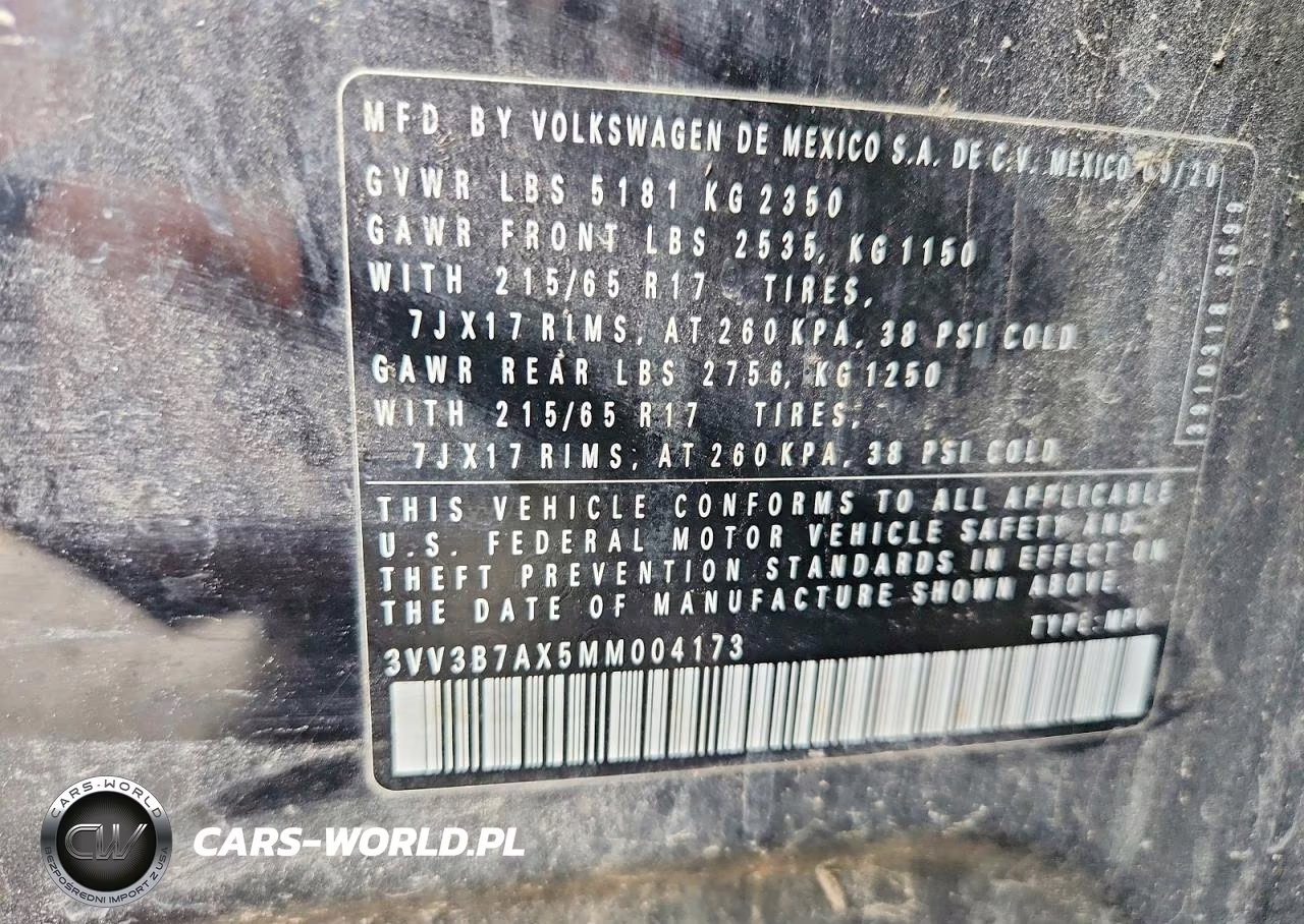 2021 Volkswagen Tiguan Se VIN:3VV3B7AX5MM004173 - 13