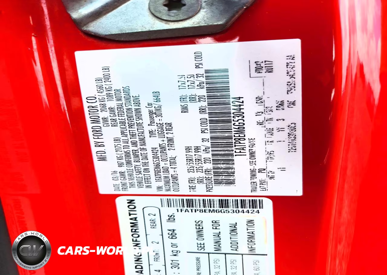 2016 Ford Mustang VIN:1FATP8EM6G5304424 - 12