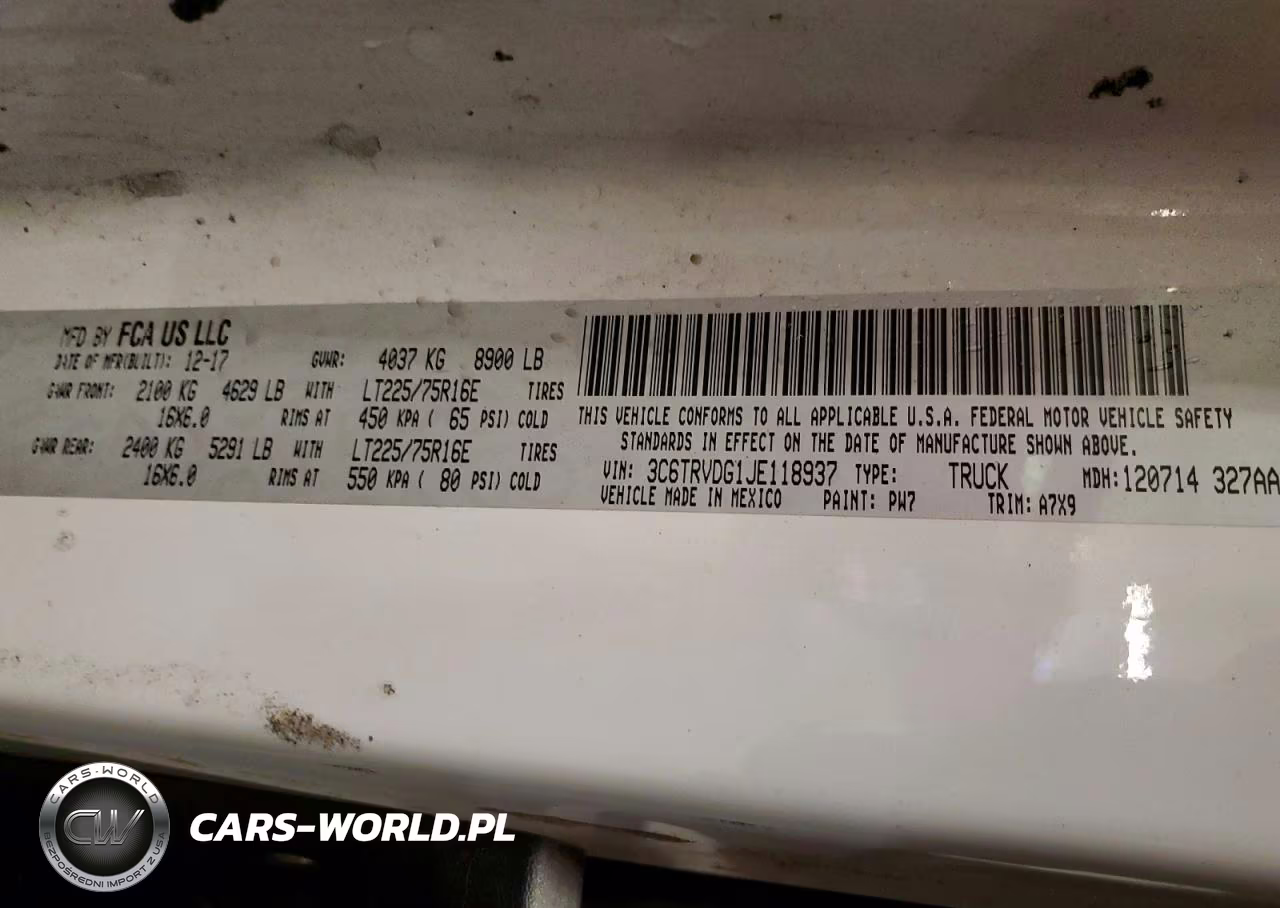 2018 Ram Promaster 2500 Delivery Van VIN:3C6TRVDG1JE118937 - 13
