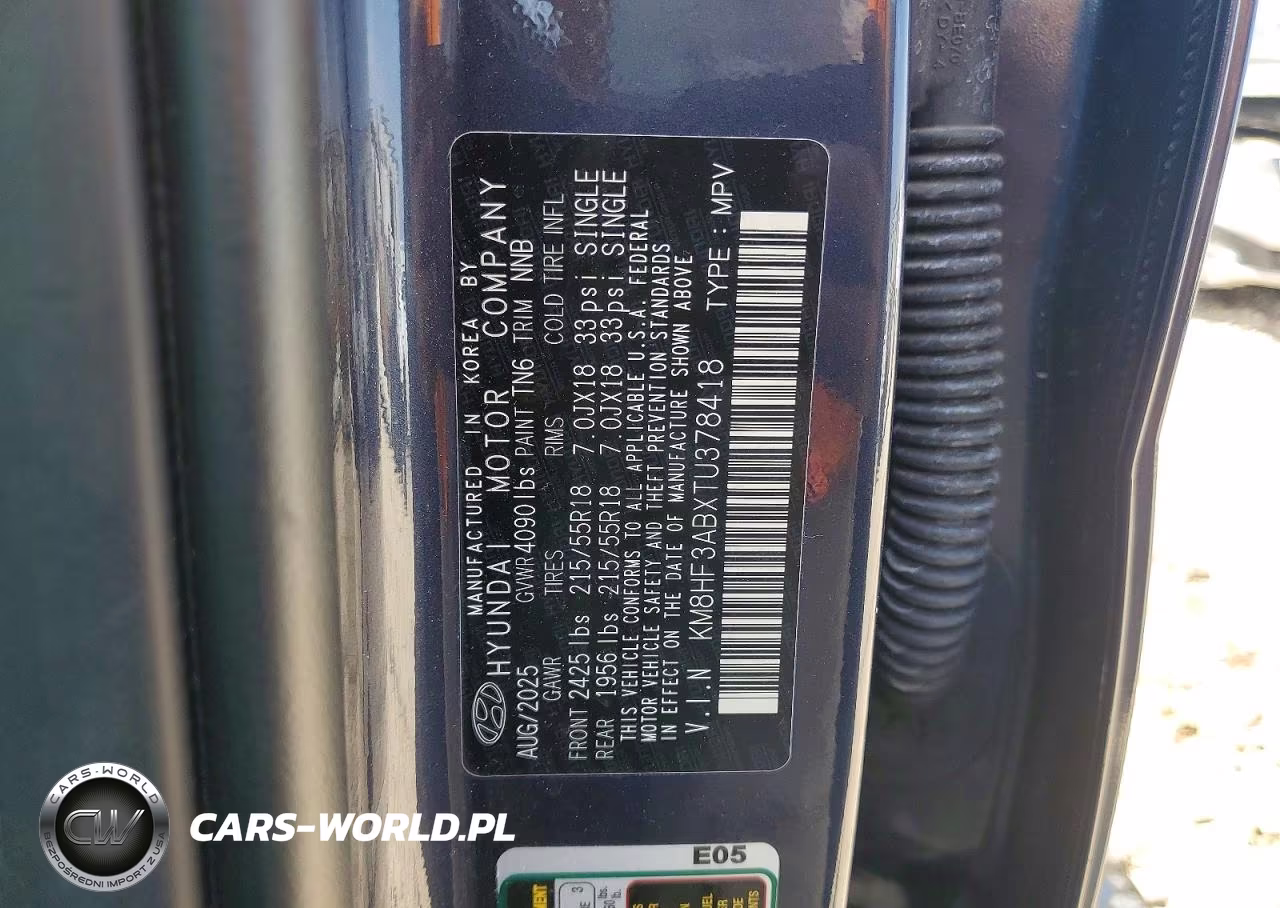 2026 Hyundai Kona Sel Sport VIN:KM8HF3ABXTU378418 - 12