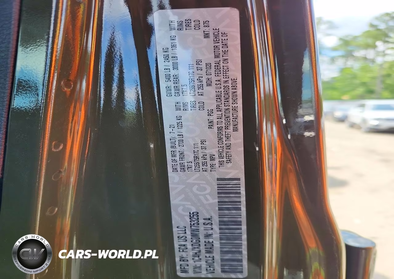 2021 Jeep Wrangler Unlimited Sport VIN:1C4HJXDG0MW753255 - 12