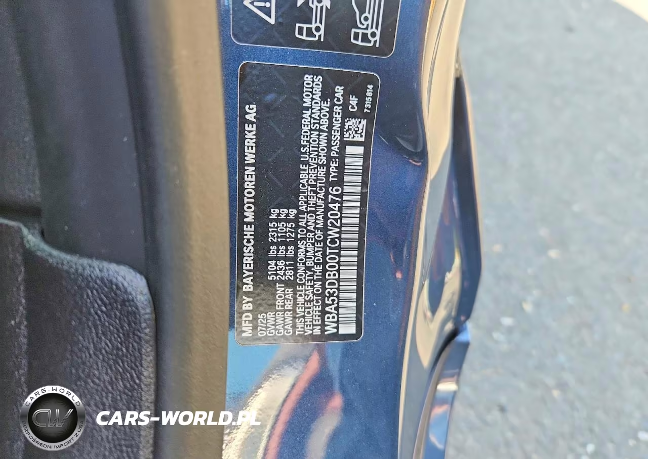 2026 BMW 430Xi VIN:WBA53DB00TCW20476 - 12