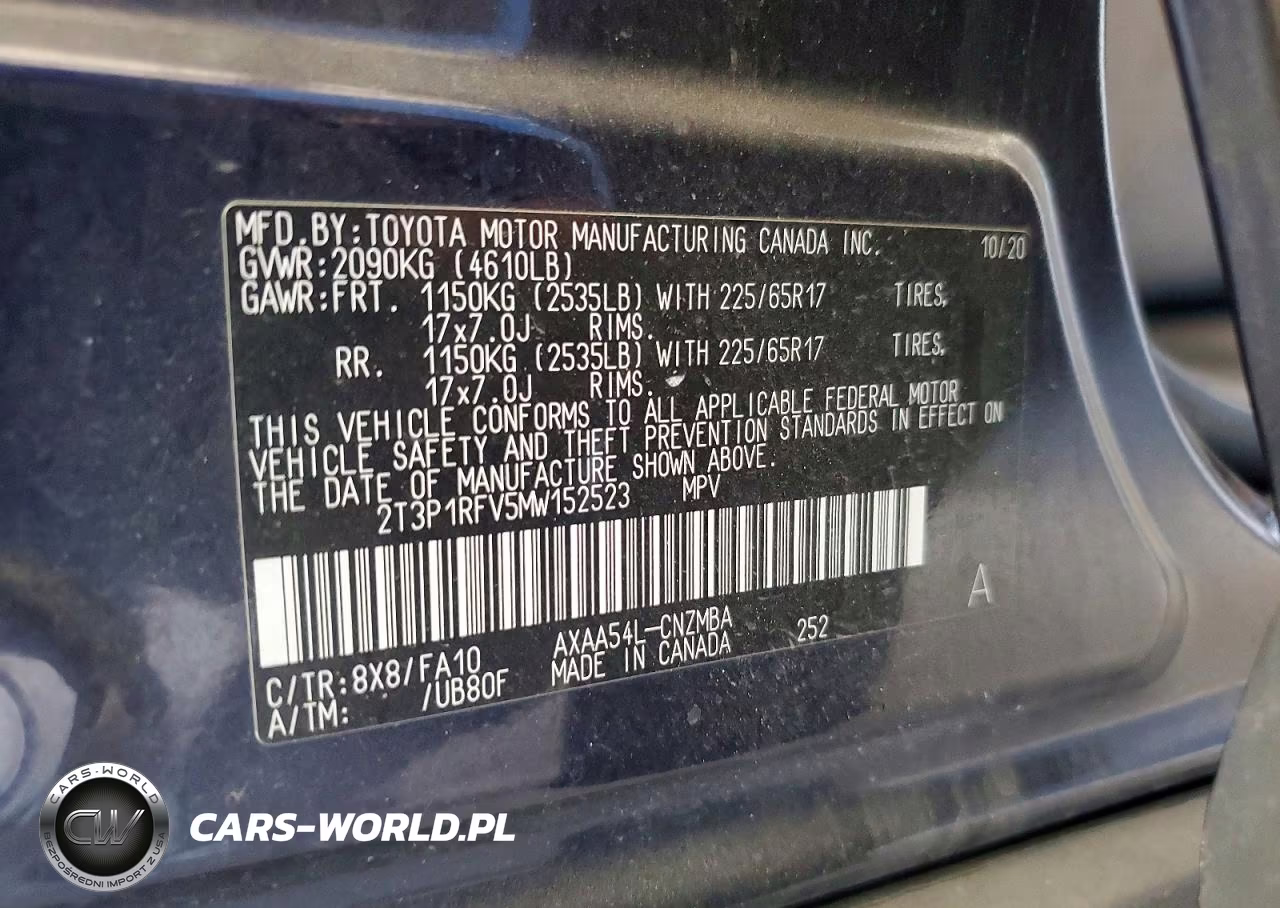 2021 Toyota Rav4 Xle VIN:2T3P1RFV5MW152523 - 13