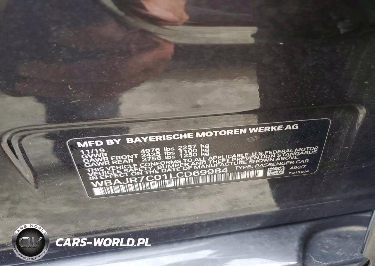 2020 BMW 530 Xi VIN:WBAJR7C01LCD69984 - 12