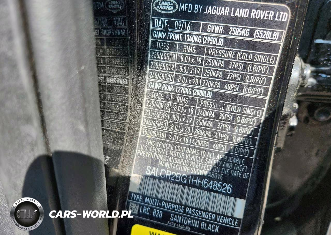 2017 Land Rover Discovery Sport Hse VIN:SALCR2BG1HH648526 - 13