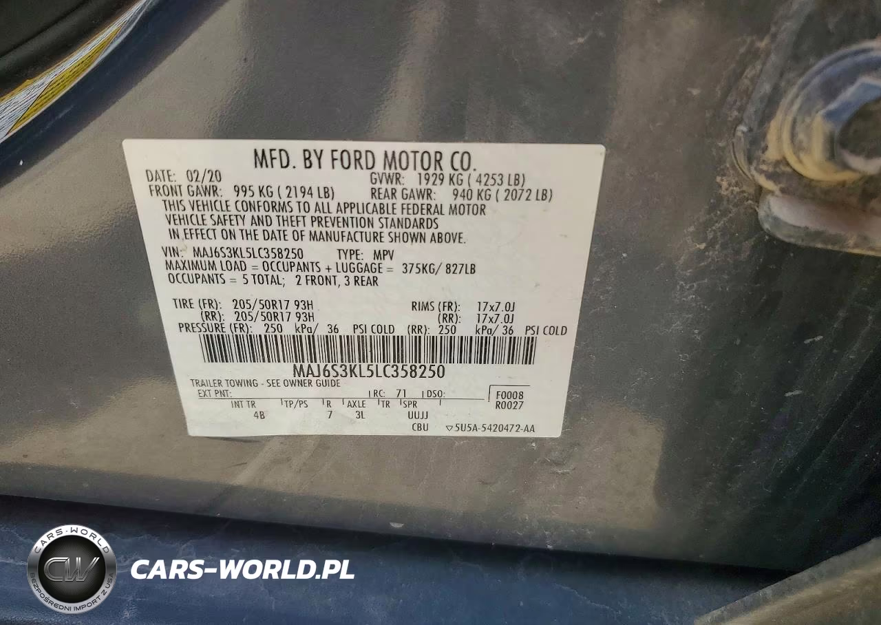 2020 Ford Ecosport Titanium VIN:MAJ6S3KL5LC358250 - 13