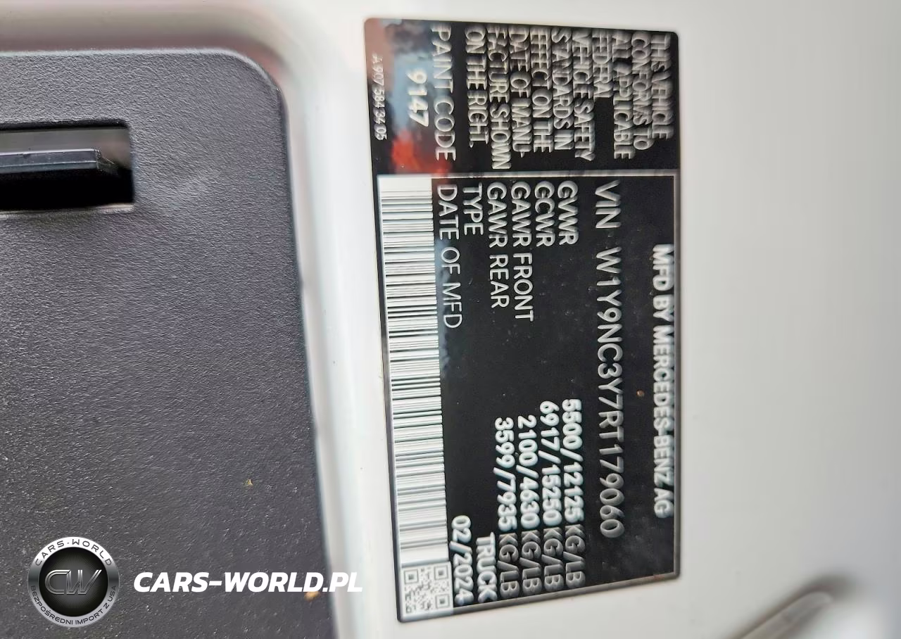 2024 Mercedes-Benz Sprinter 4500 Delivery Van VIN:W1Y9NC3Y7RT179060 - 13