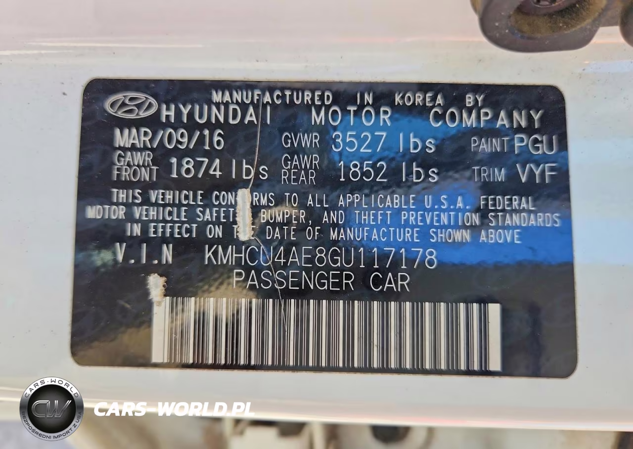 2016 Hyundai Accent Se VIN:KMHCU4AE8GU117178 - 12