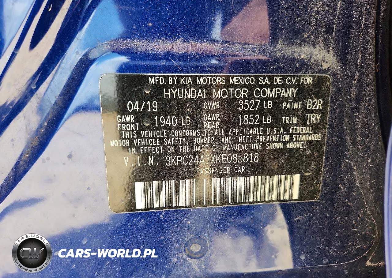 2019 Hyundai Accent Se VIN:3KPC24A3XKE085818 - 12