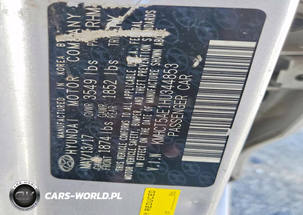 2017 Hyundai Accent Se VIN:KMHCT5AE1HU344853 - 13