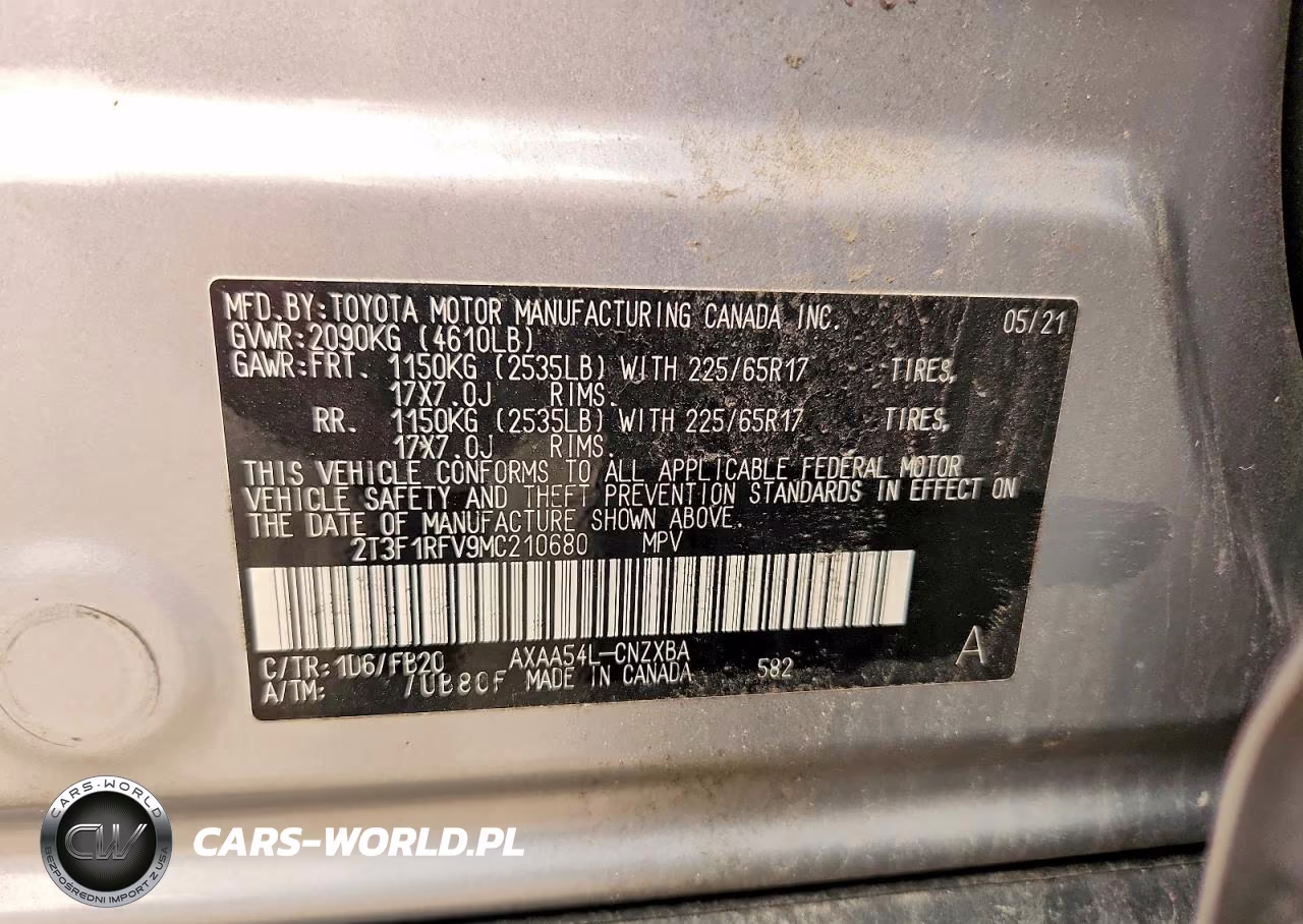 2021 Toyota Rav4 Le VIN:2T3F1RFV9MC210680 - 13