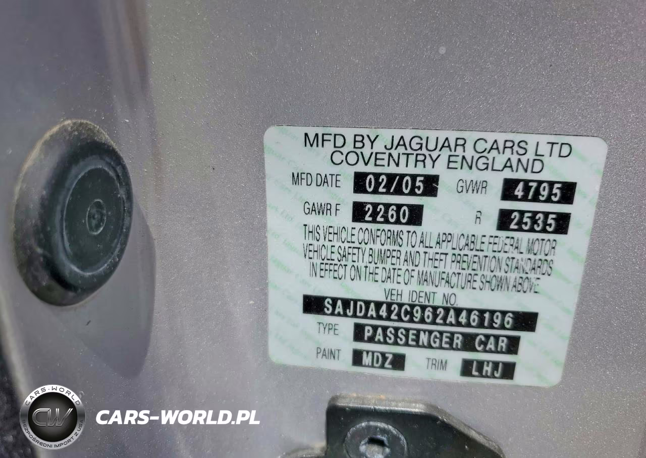 2006 Jaguar Xk8 VIN:SAJDA42C962A46196 - 12