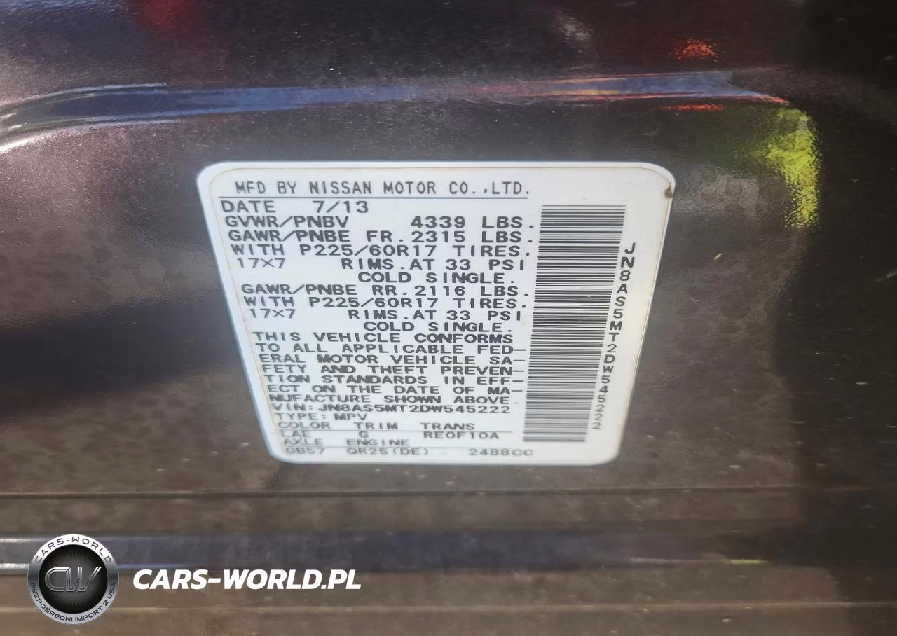 2013 Nissan Rogue S VIN:JN8AS5MT2DW545222 - 13