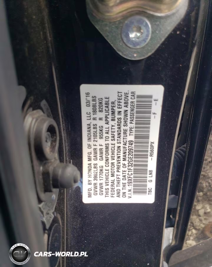 2016 Honda Civic Ex VIN:19XFC1F32GE209749 - 12
