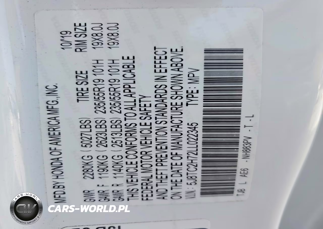 2020 Acura Rdx Advance VIN:5J8TC2H72LL022345 - 13