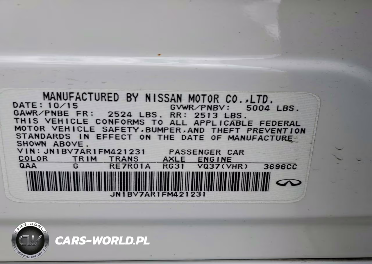 2015 Infiniti Q50 Premium VIN:JN1BV7AR1FM421231 - 13