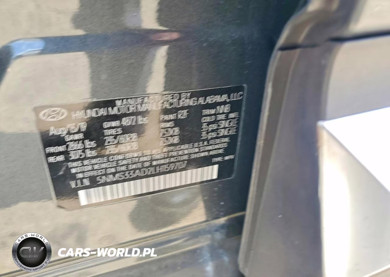 2020 Hyundai Santa Fe Sel VIN:5NMS33AD2LH159707 - 12