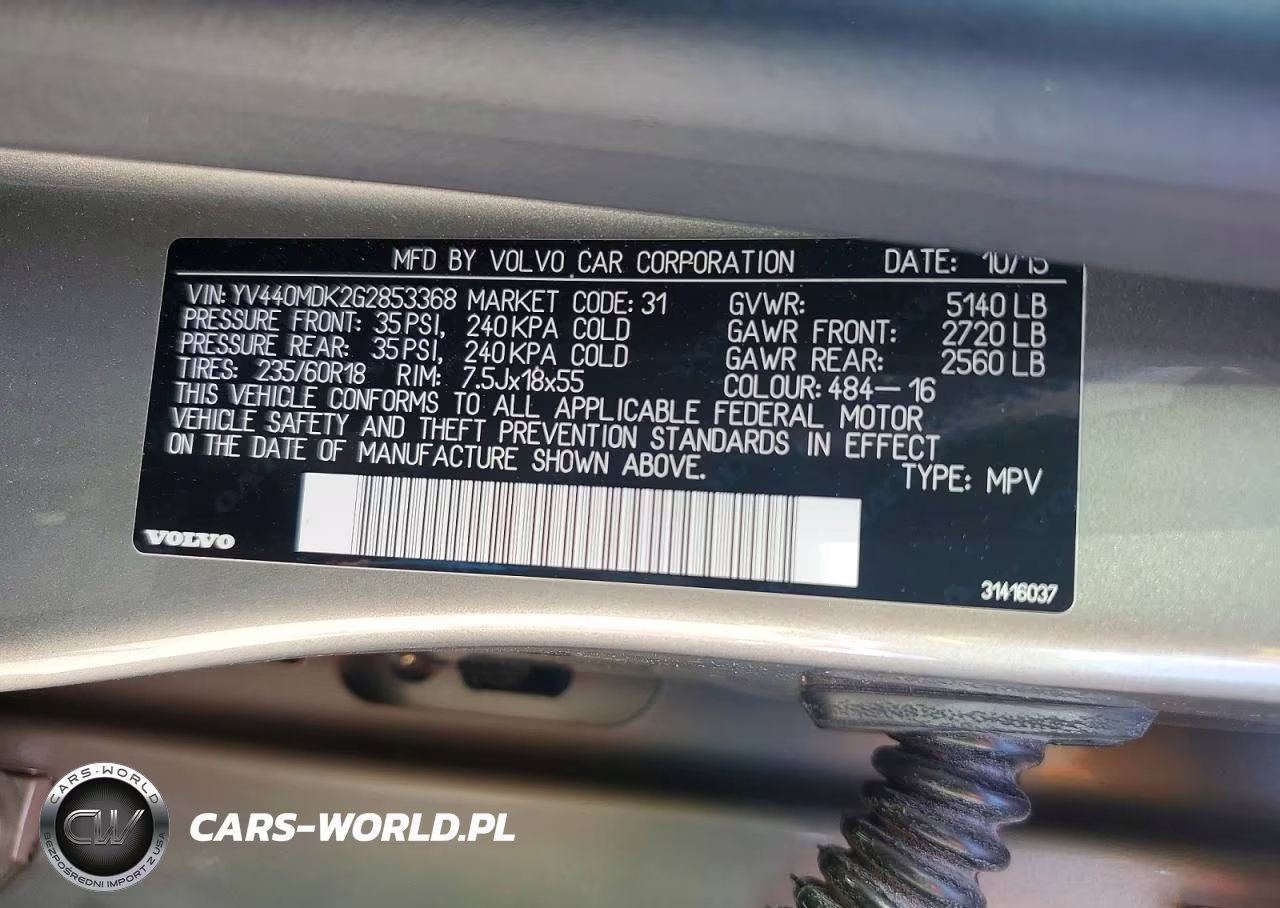 2016 Volvo Xc60 T5 Premier VIN:YV440MDK2G2853368 - 12