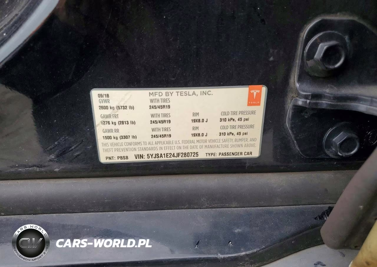 2018 Tesla Model S VIN:5YJSA1E24JF280725 - 12
