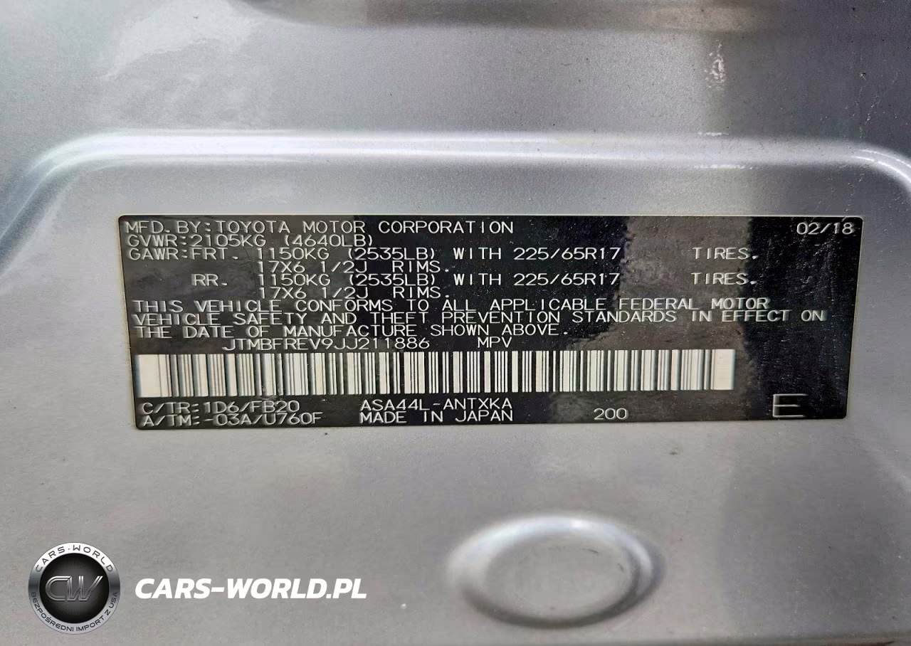 2018 Toyota Rav4 Le VIN:JTMBFREV9JJ211886 - 14