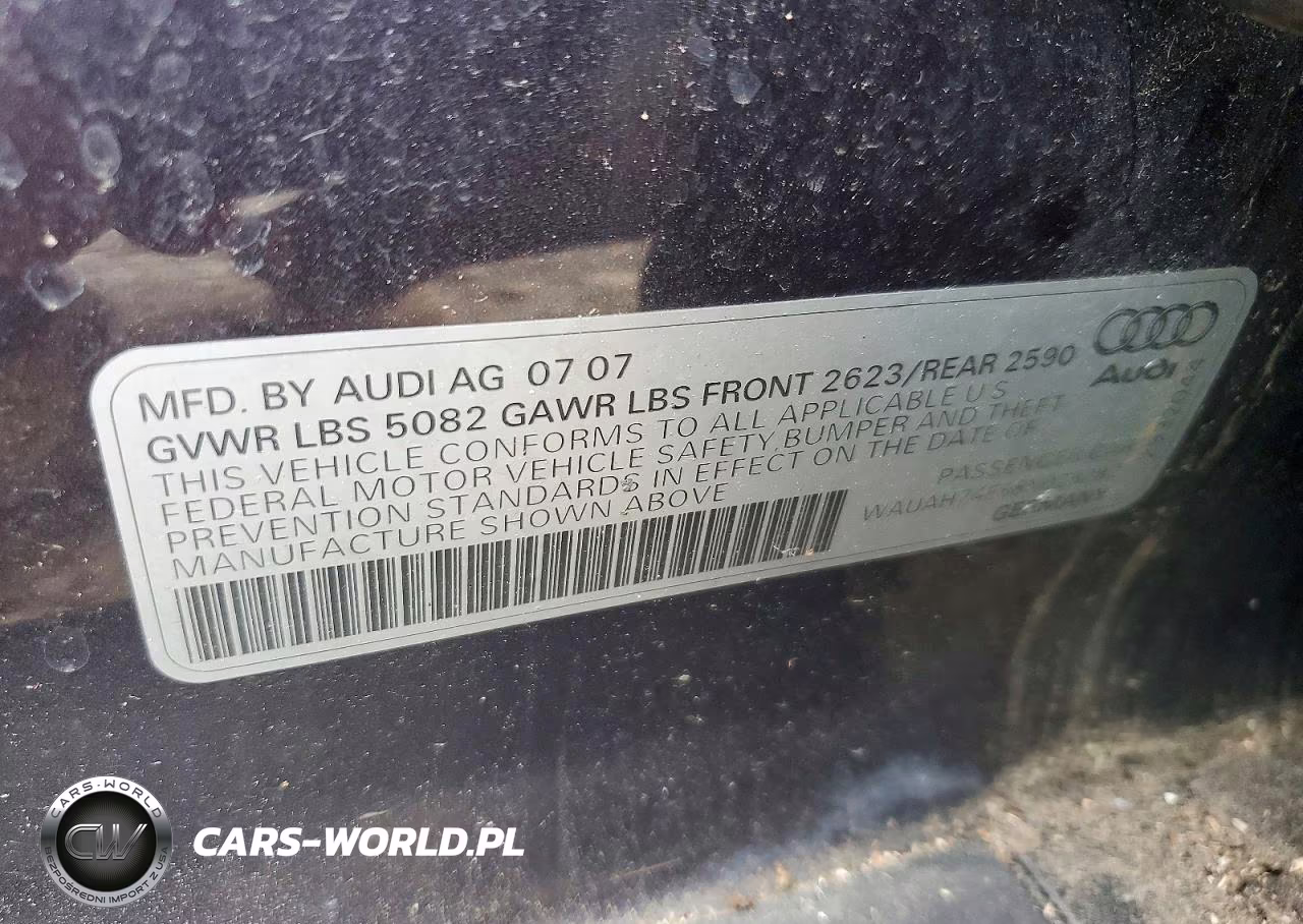2008 Audi A6 3.2 VIN:WAUAH74F58N025282 - 12