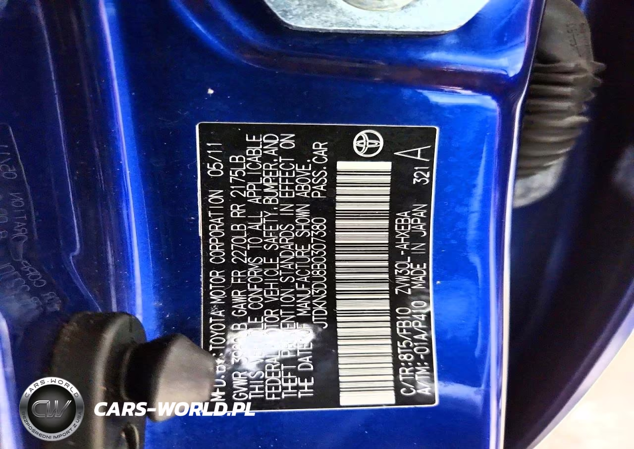 2011 Toyota Prius Three VIN:JTDKN3DU8B0307380 - 13