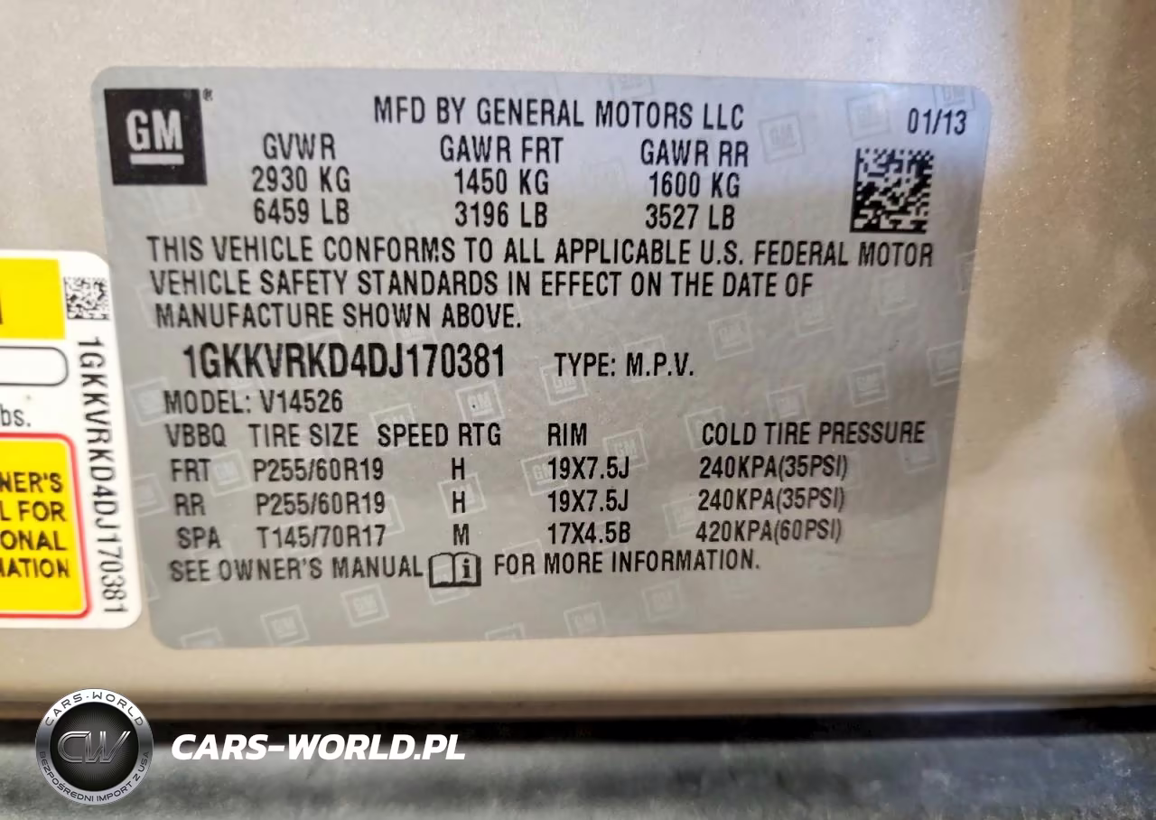2013 GMC Acadia Slt-1 VIN:1GKKVRKD4DJ170381 - 13