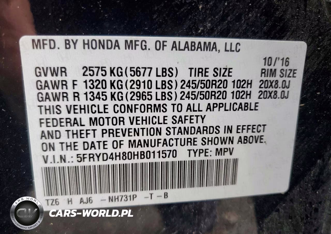 2017 Acura Mdx Advance VIN:5FRYD4H80HB011570 - 13