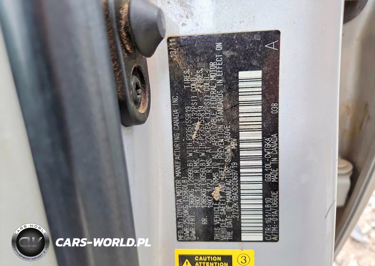 2012 Lexus Rx 350 VIN:2T2ZK1BA3CC069719 - 13