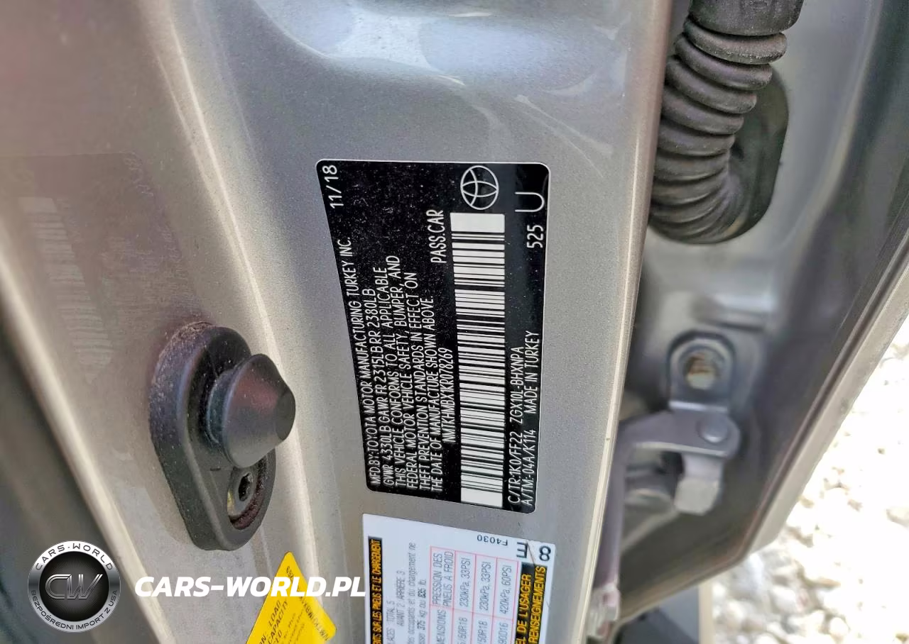 2019 Toyota C-Hr Xle VIN:NMTKHMBX1KR078269 - 12
