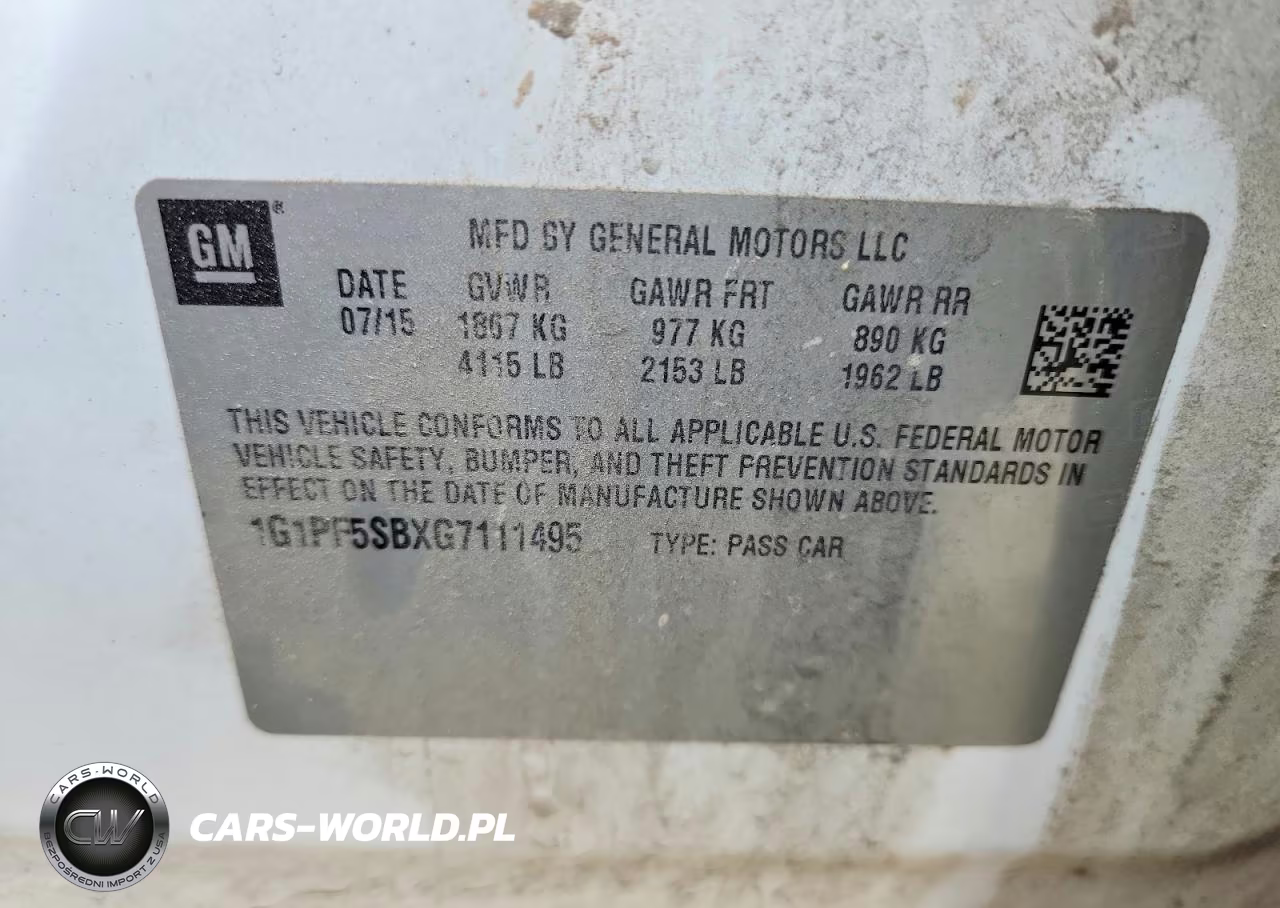 2016 Chevrolet Cruze Limited Lt VIN:1G1PF5SBXG7111495 - 12
