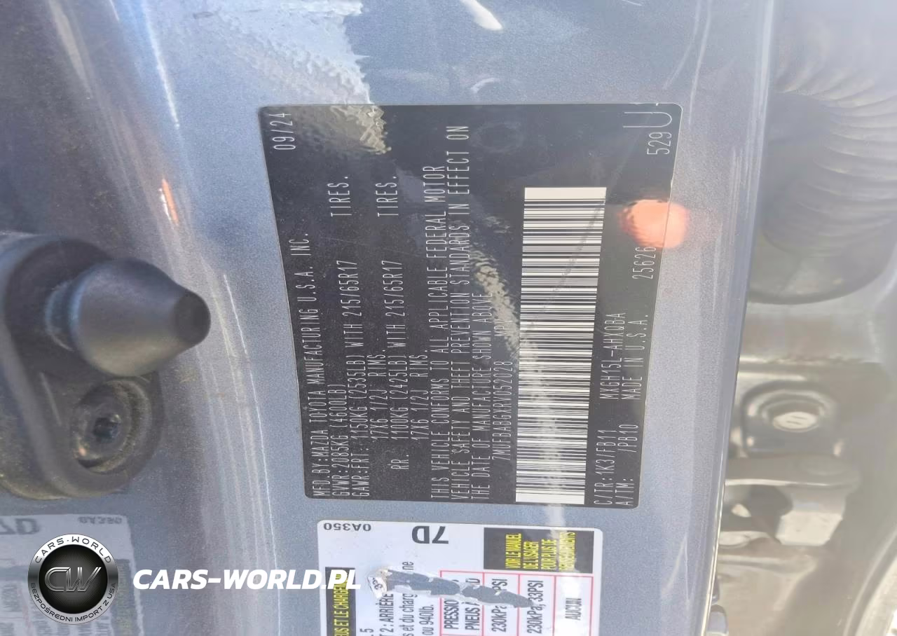 2024 Toyota Corolla Cross Hybrid S VIN:7MUFBABGXRV052028 - 14