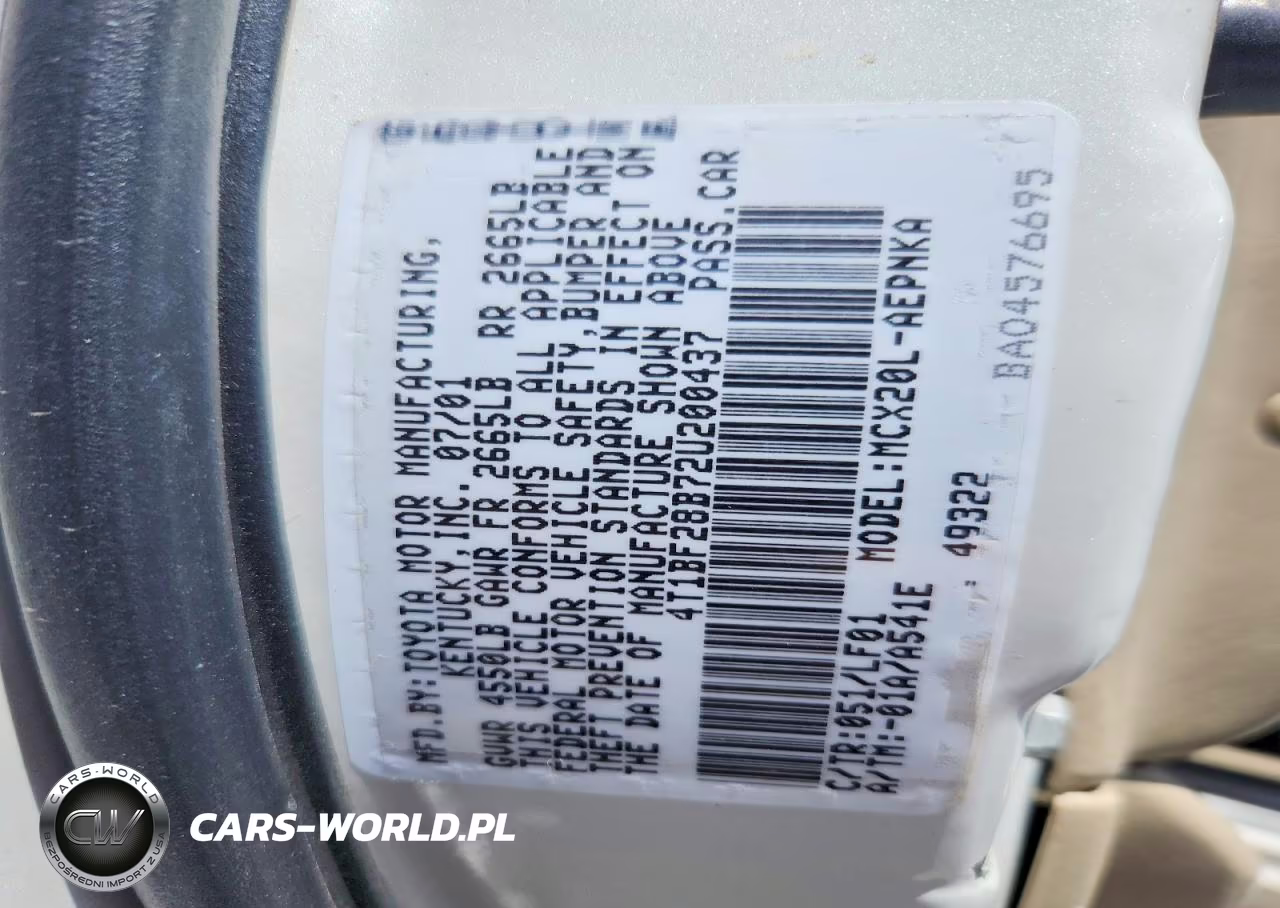 2002 Toyota Avalon Xl VIN:4T1BF28B72U200437 - 12